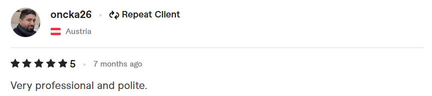 Client review screenshot 2