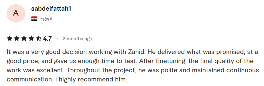 Client review screenshot 102